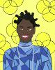 "Robyn's Blue Bantu," 11-color silkscreen, 2021