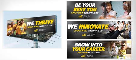 Screenshots of Shockers Up outdoor ads