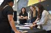 Female Engineering sets up their booth