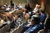 A crowd gathers in the Devlin Hall Auditorium to watch the finals.