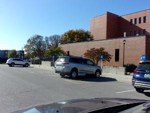 ADA Parking East side of Ahlberg Hall. 