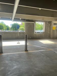 ADA Parking 1st floor Parking Garage facing East.