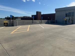 ADA Parking 4th floor Parking Garage facing North.