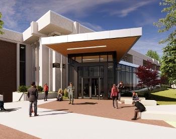 Shocker Success Center Exterior Northeast entry