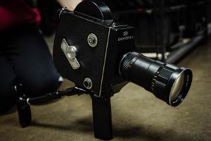 Old cinema camera