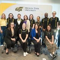 Christopher Leonard and Counseling and Psychological Services staff