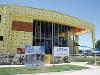 The front of the upcoming Hub for Advanced Manufacturing and Research, shown currently under construction.
