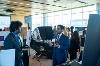 Sivaganesh from Astra System presenting to a Tradeshow judge