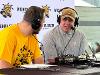Paul Mills sits down with Pat Strathman for a radio show at the Kansas State Fair.