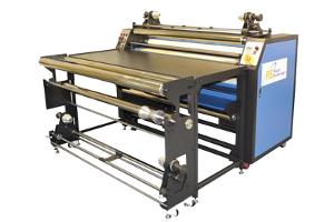Heat application for HTV, sublimation transfers, plastisol transfers; used for garments and flat goods.