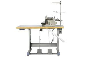 Edge finishing on knits/wovens; used for seam finishing, stretch seams, production garment assembly.