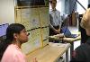 Amrutha Dasyam presenting research at the Engineering Open House. 