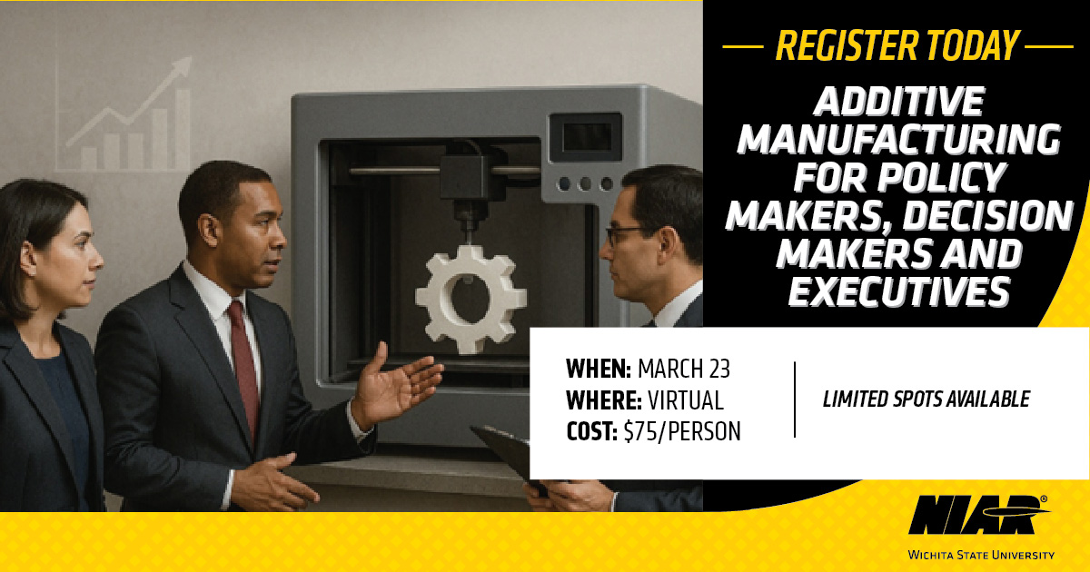 Additive Manufacturing for Policy Makers, Decision Makers and Executives. When: December 11, 2025. Where: Virtually