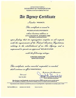 Air Agency Certificate