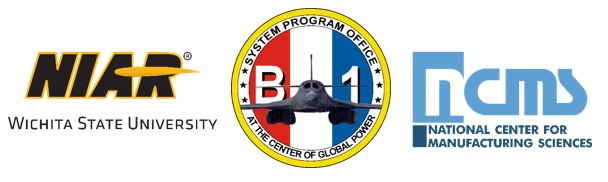 NIAR Logo, B-1 Logo, NCMS logo