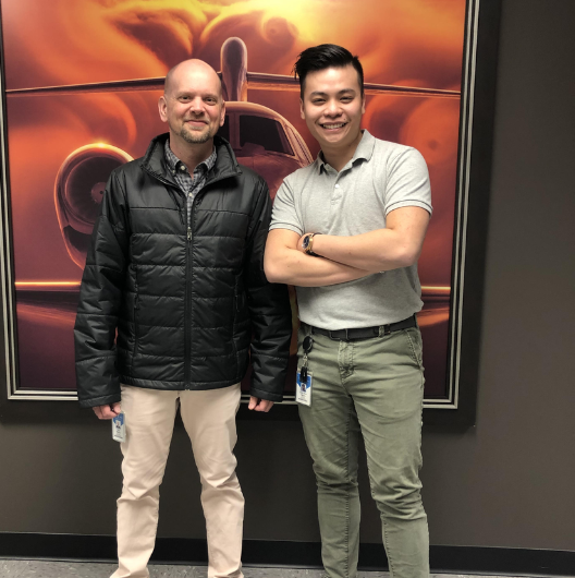 Photo of Danny Nguyen with Terry Bishop
