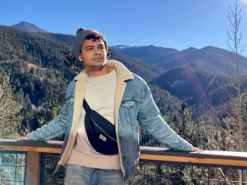 Photo of Traecy Freeman in the mountains
