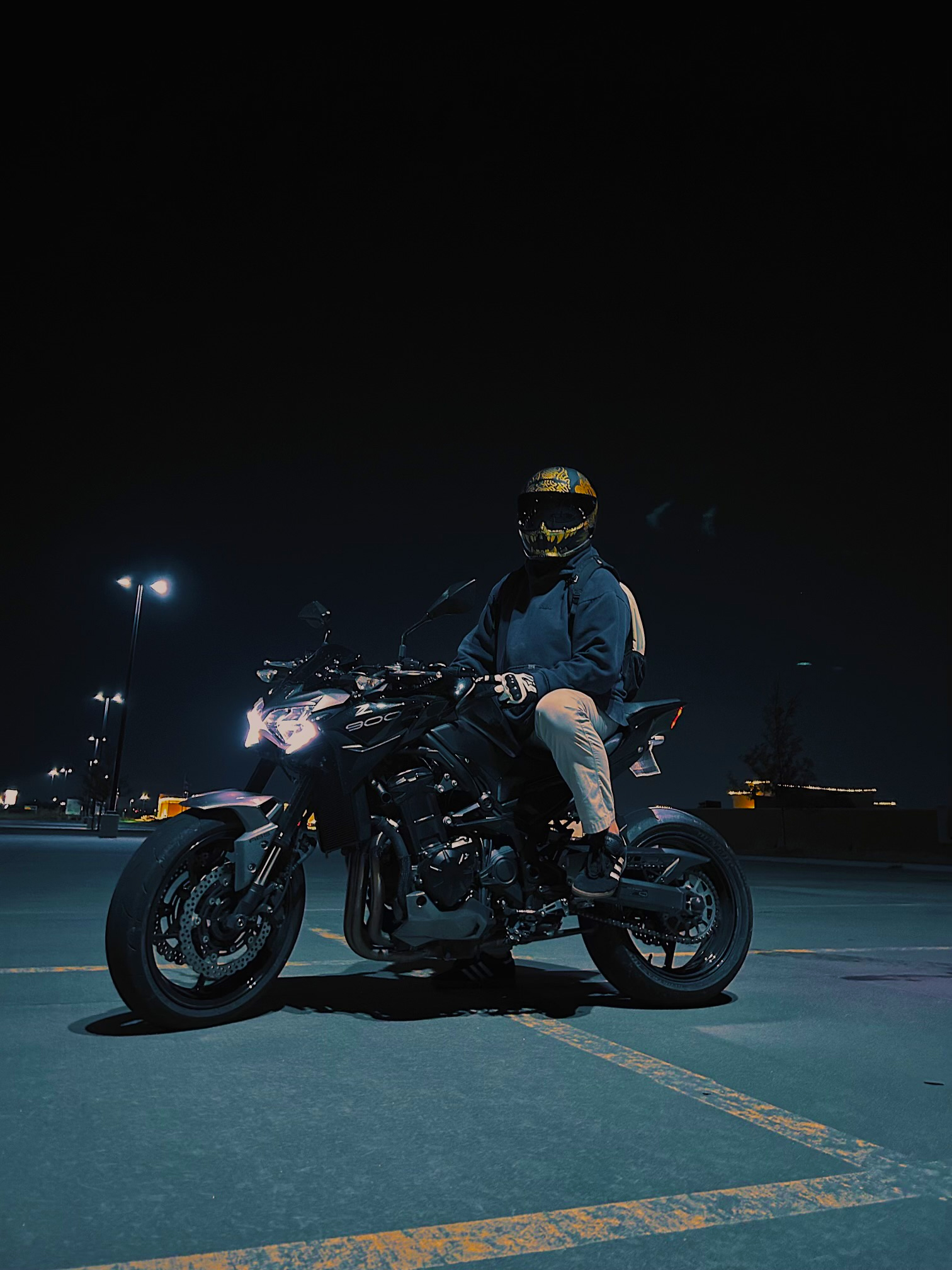 Photo of Preston Hamby on a motorcycle
