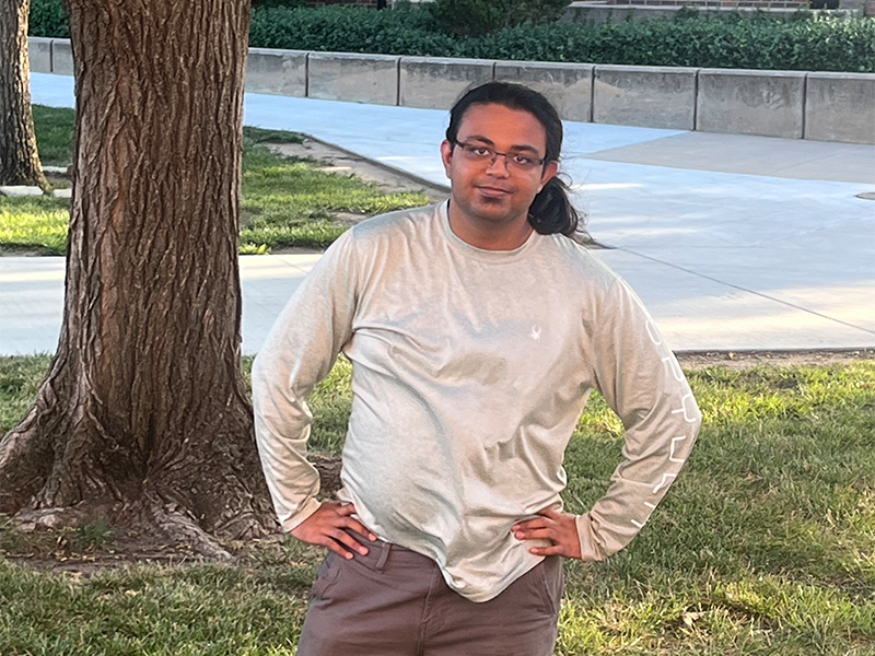 Photo of Divy Patel at WSU Campus