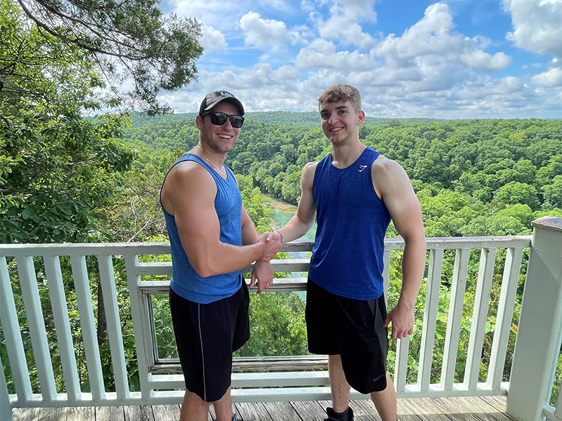 Photo of Zach Walden and one other