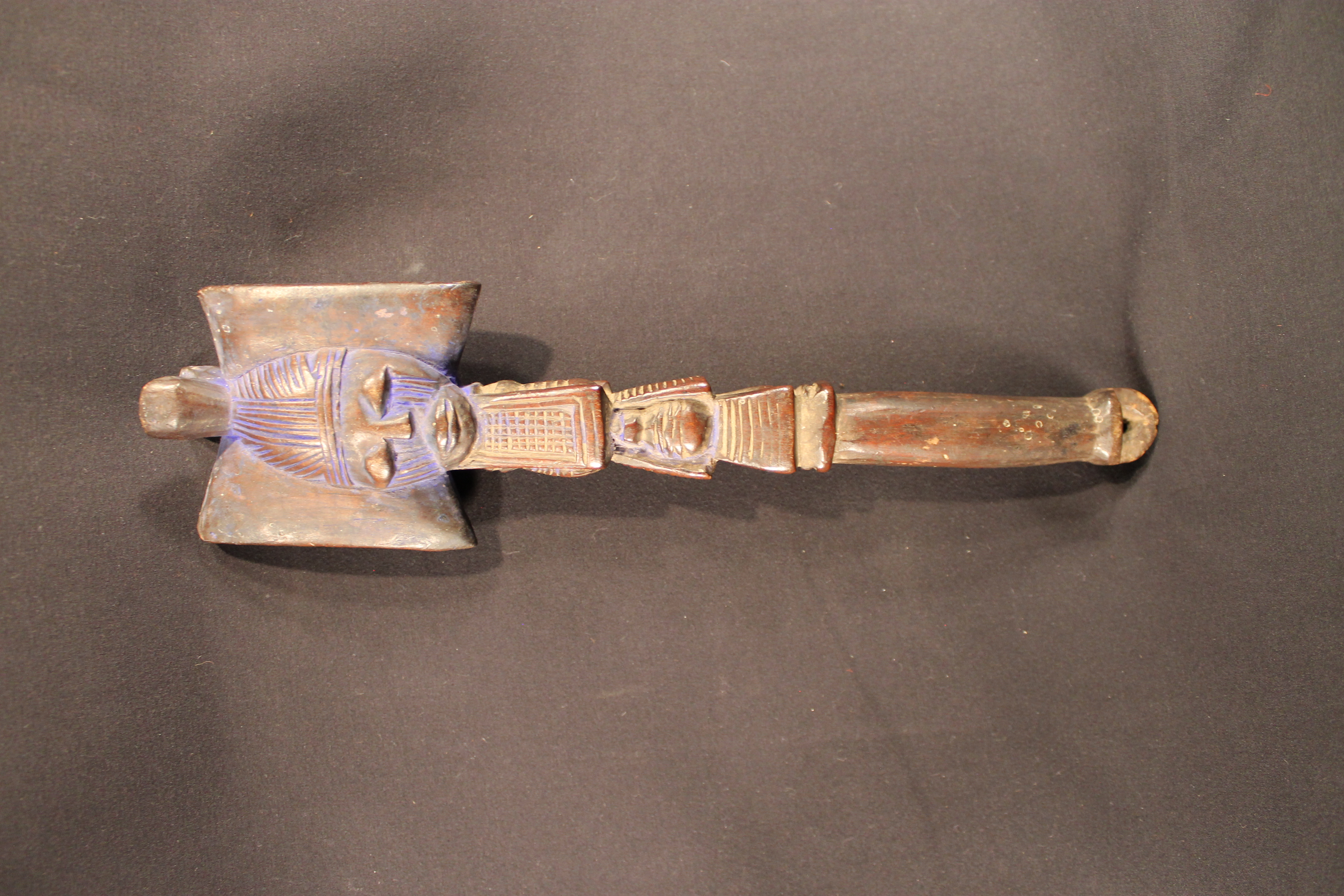 Dance wand shaped like a human.