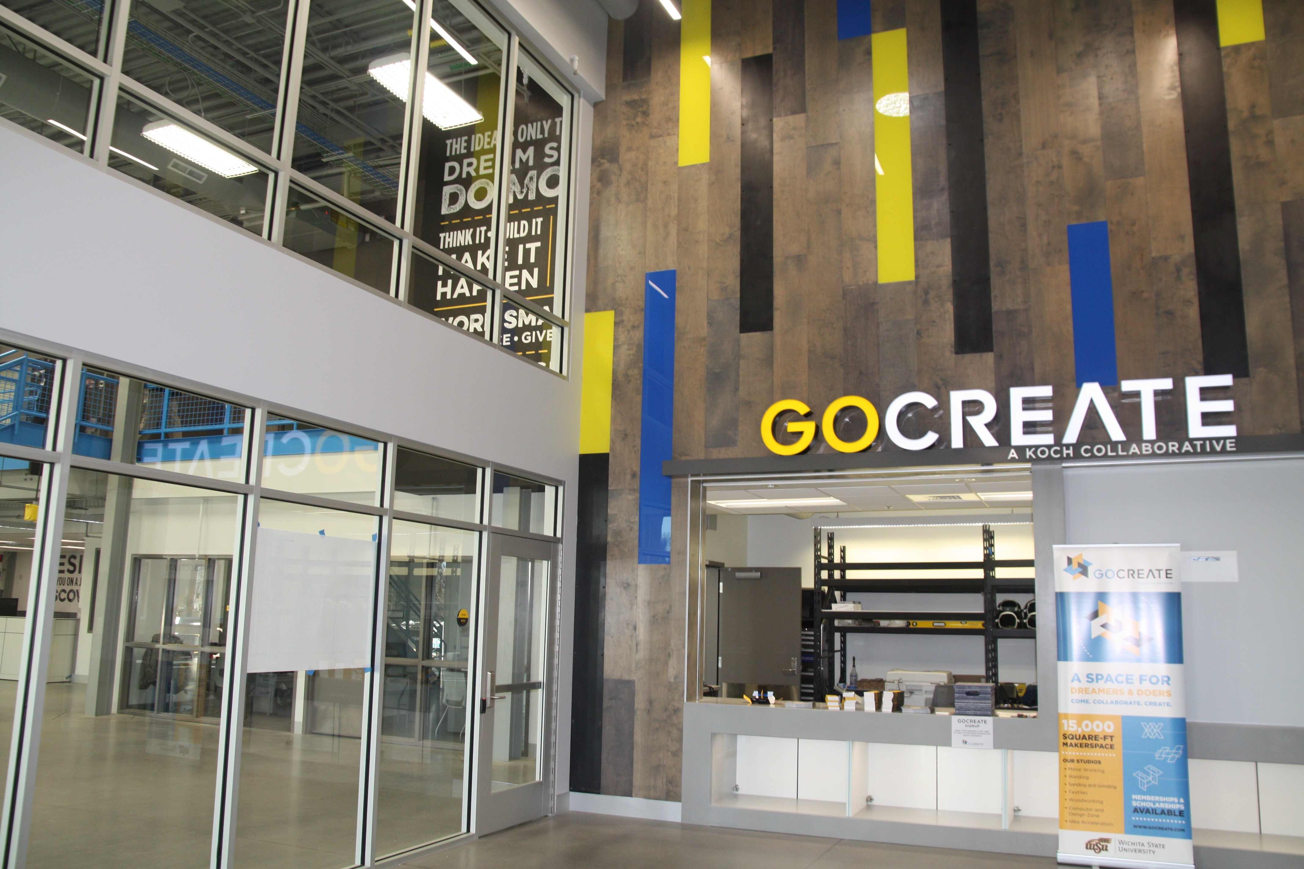 GoCreate front desk in the lobby