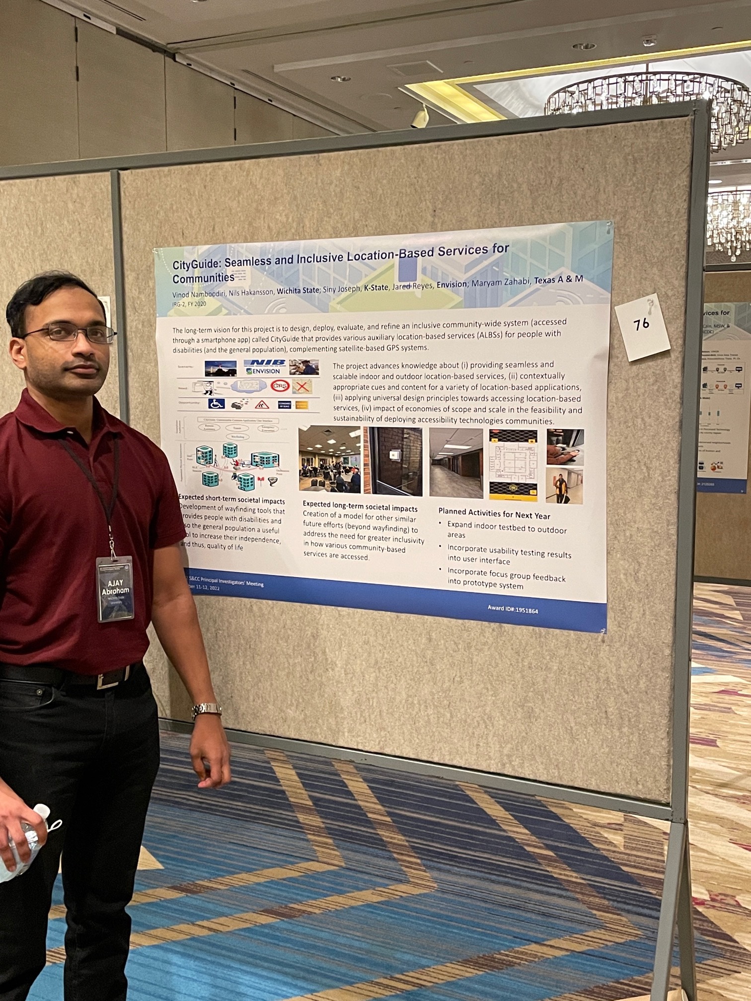 Ajay at SCC PI meeting
