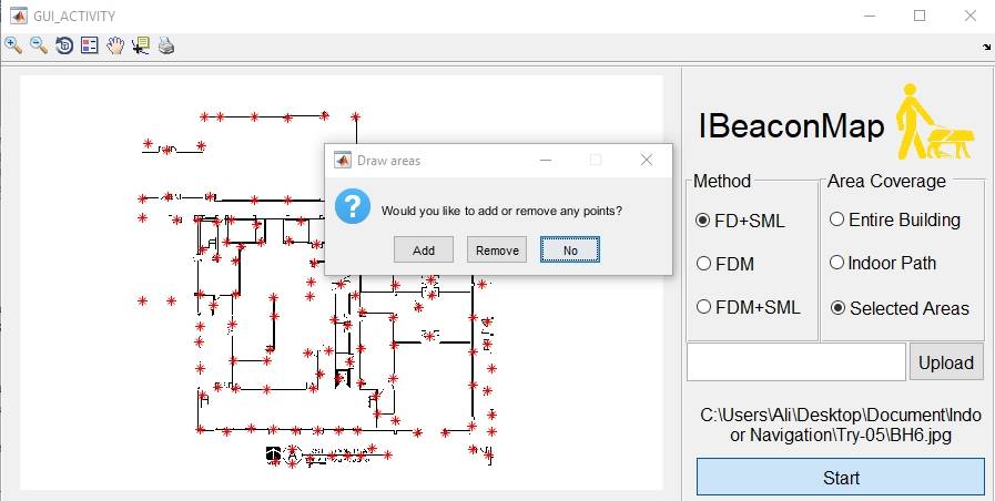 IBeaconMap tool snapshot