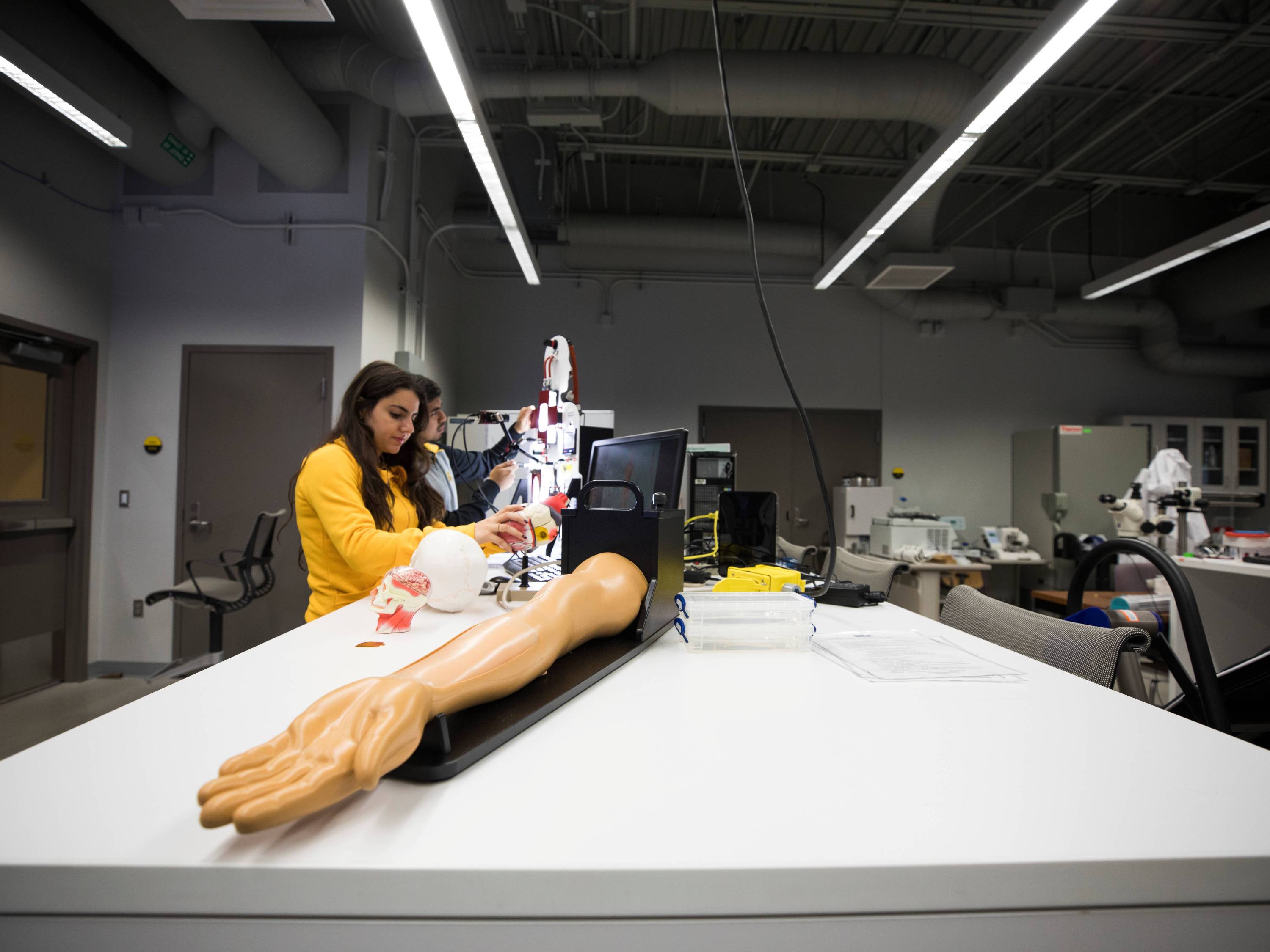 Researcher in the lab