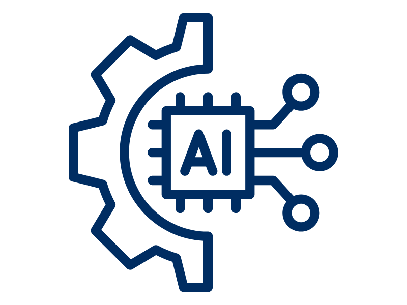 Business Op AI Blue