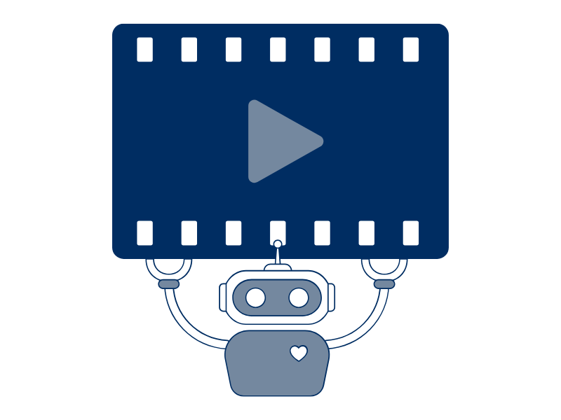 Creating Vids AI Blue