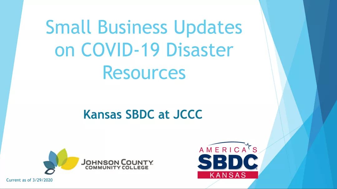 JCCC Kansas SBDC Small Business Updates on COVID-19