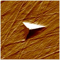 Nanoindentation test item. 