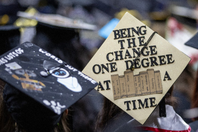 Graduation Cap Be the Change One Degree at a Time