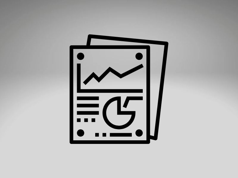 line drawing of a report