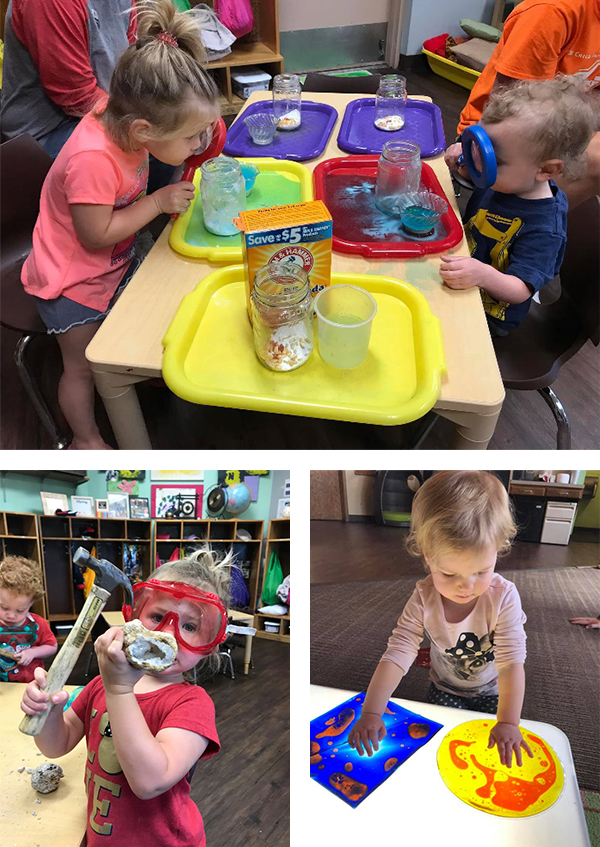 Children learning about science