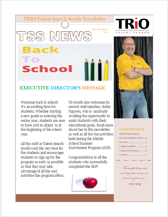 Fall 2024 Newsletter (PDF)