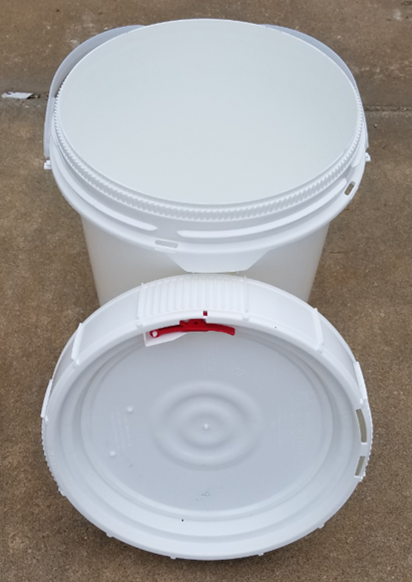 5 gallon plastic open top container