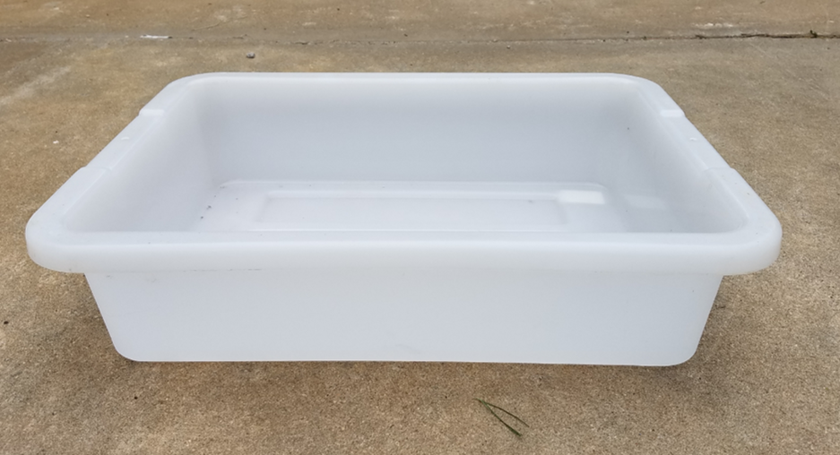 shallow tray