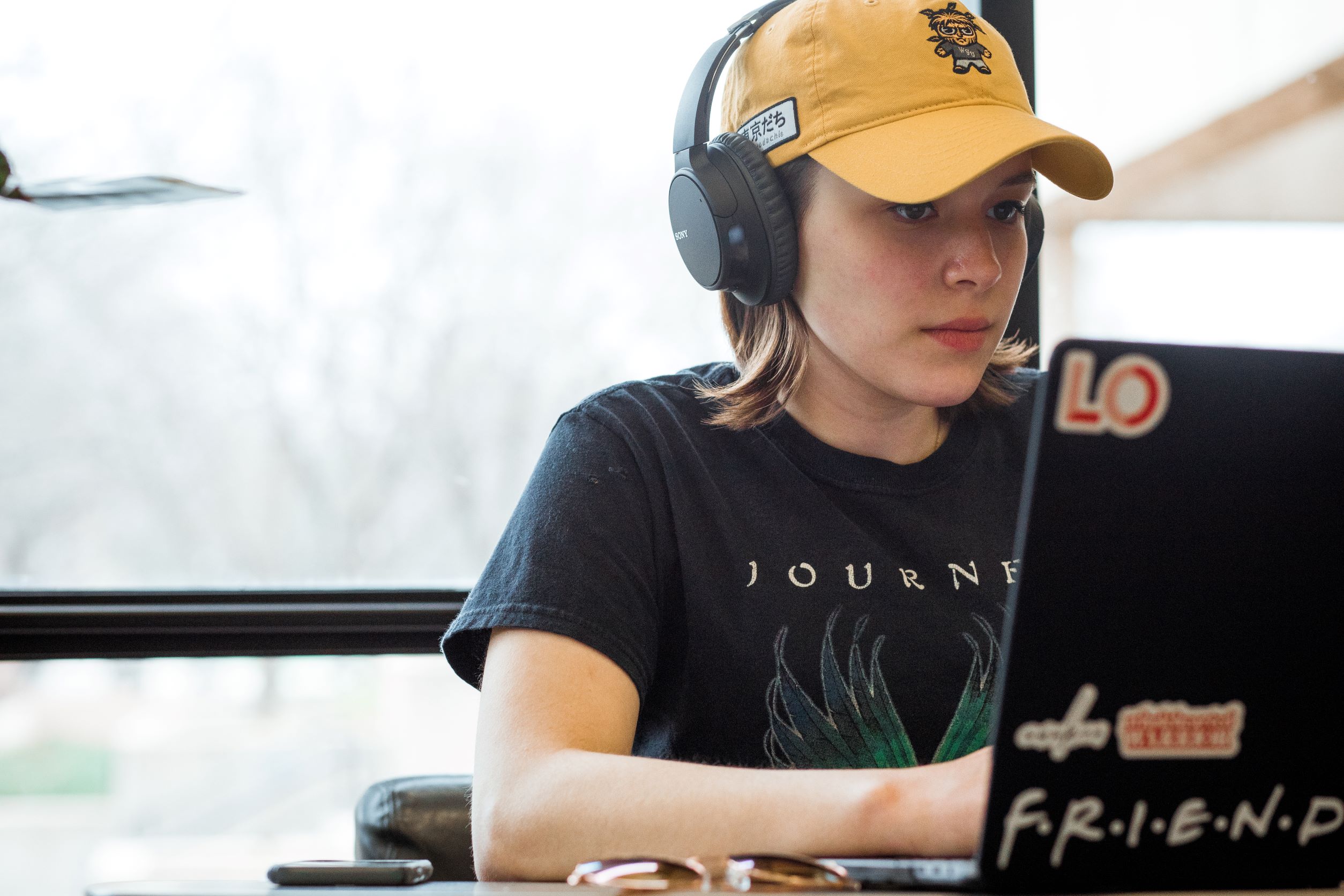 students studying