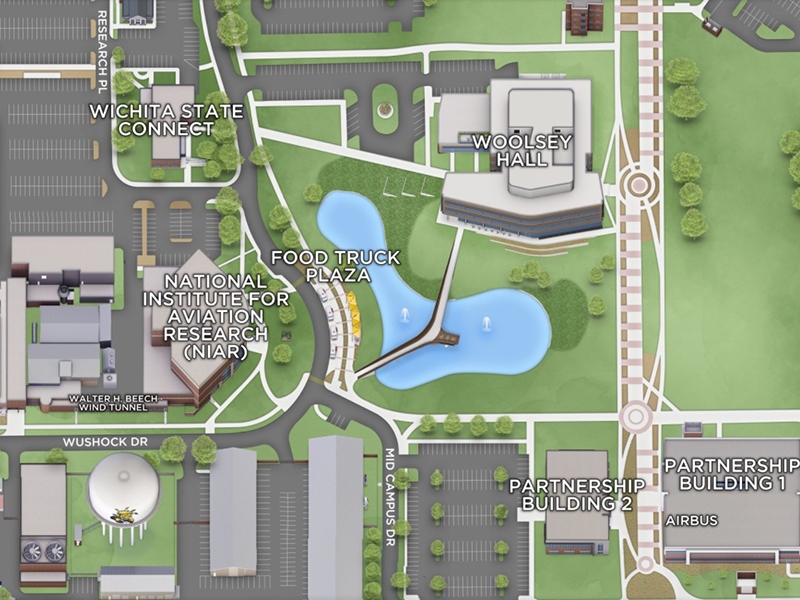 Updated Food Truck plaza on map