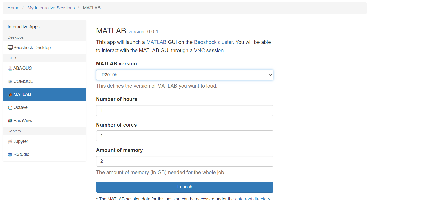 Setting up MATLAB Session 