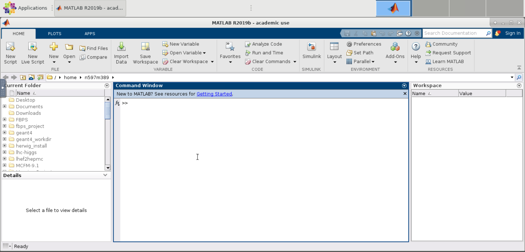 Screenshot for MATLAB