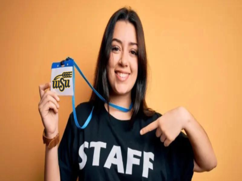 Staff with ID Badge