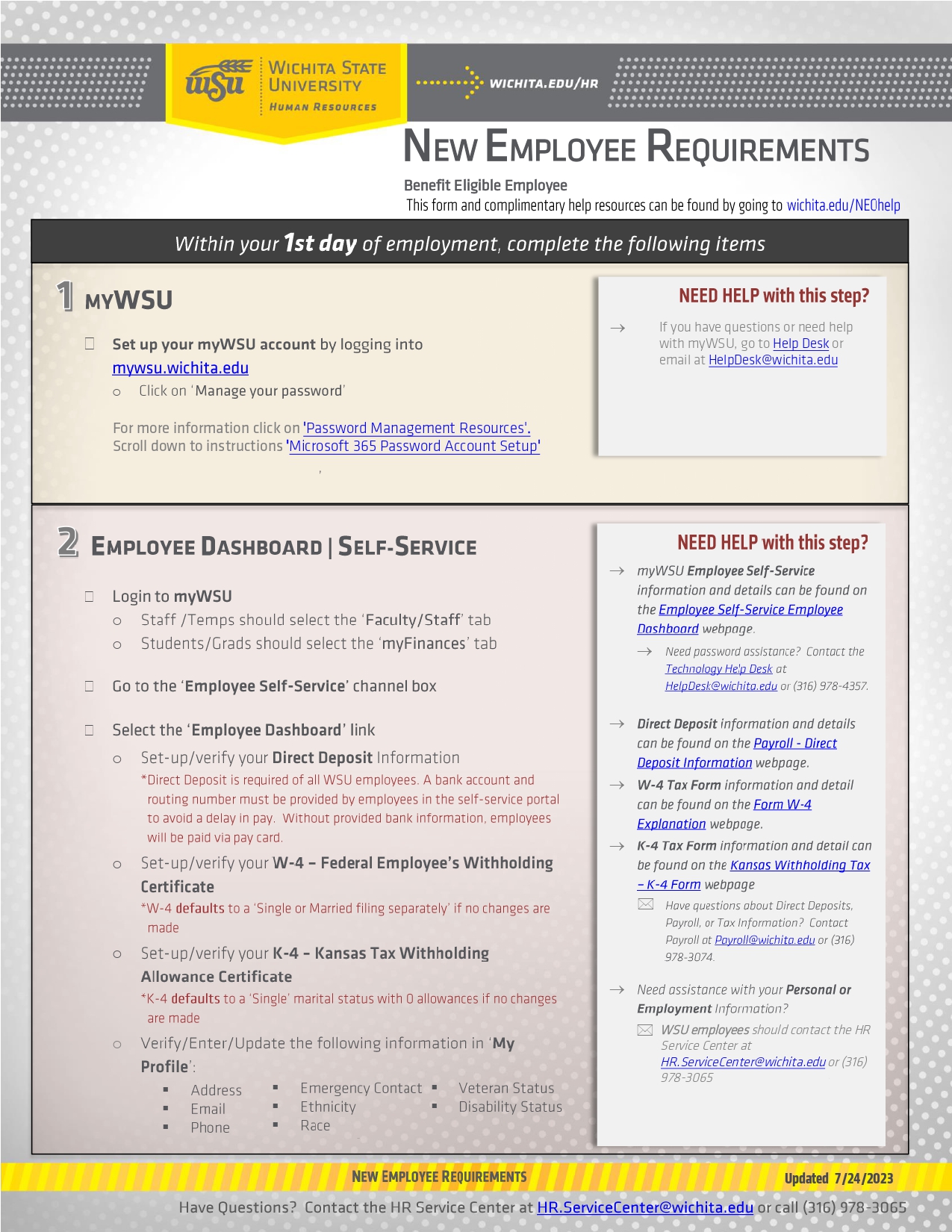 BE NEO Checklist pg1