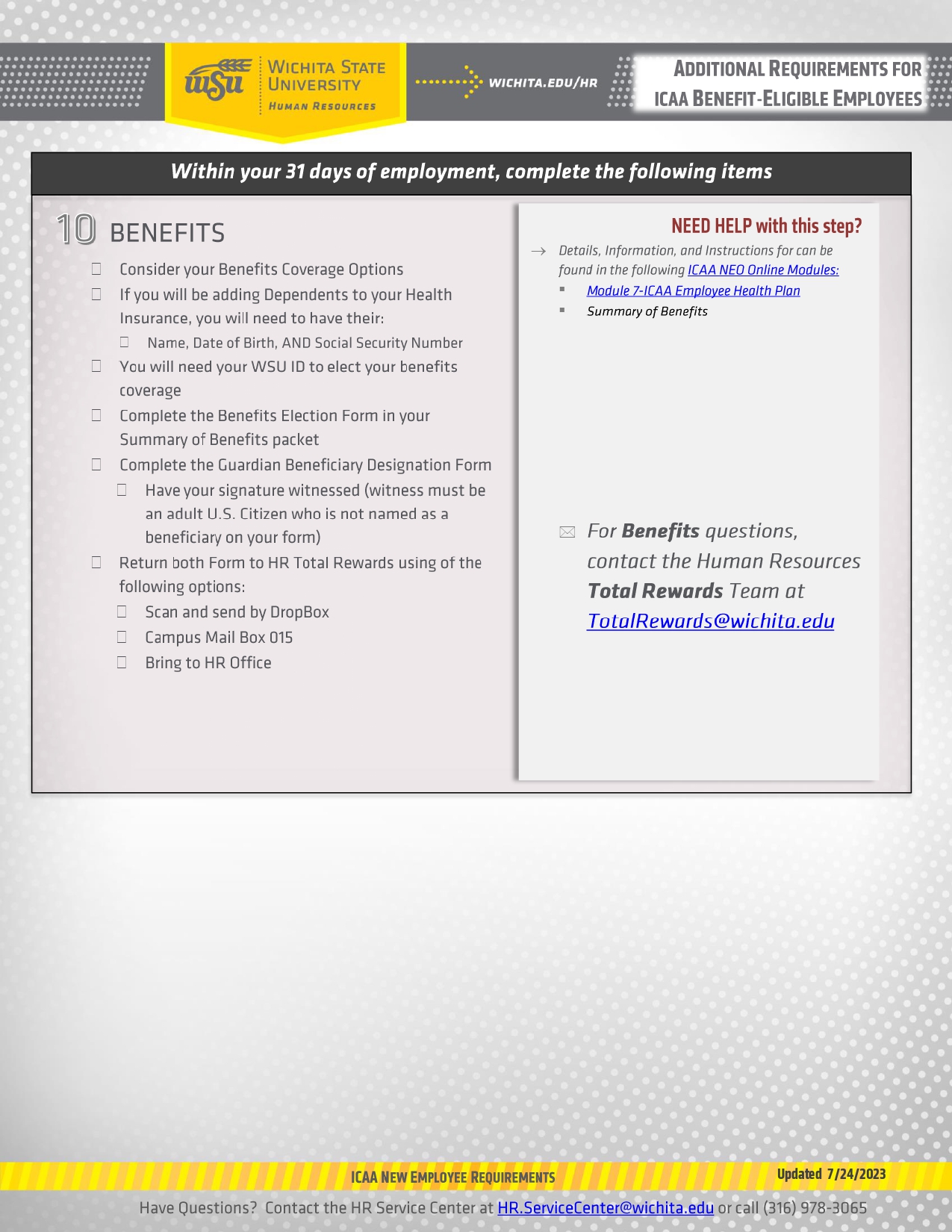NEO Checklist - Page 4