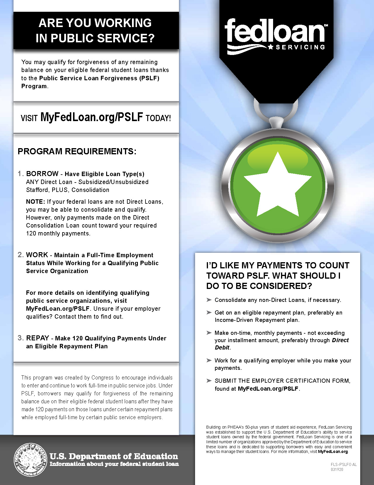 PSLF flyer