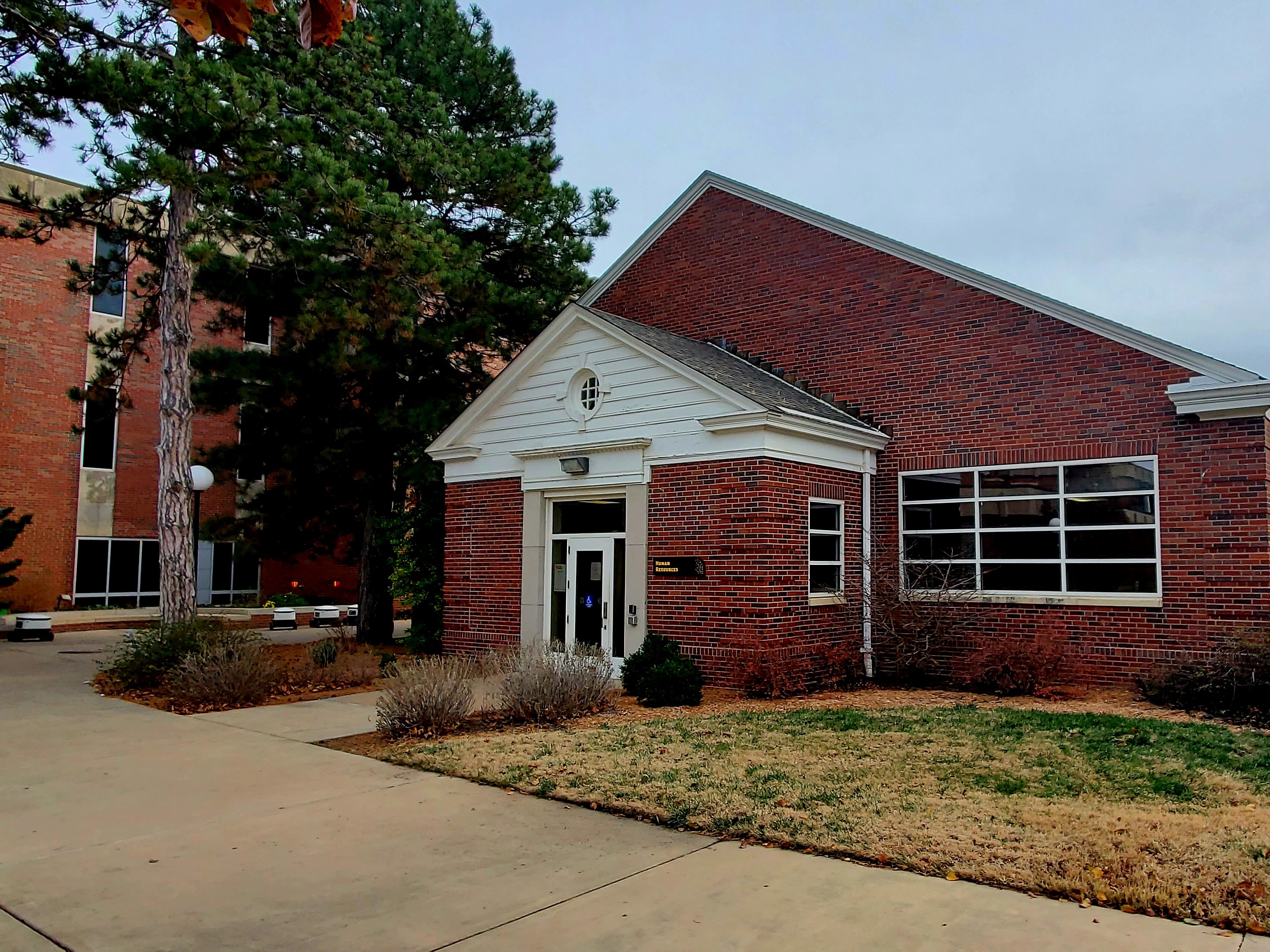 Daytime view of the Human Resources building. 