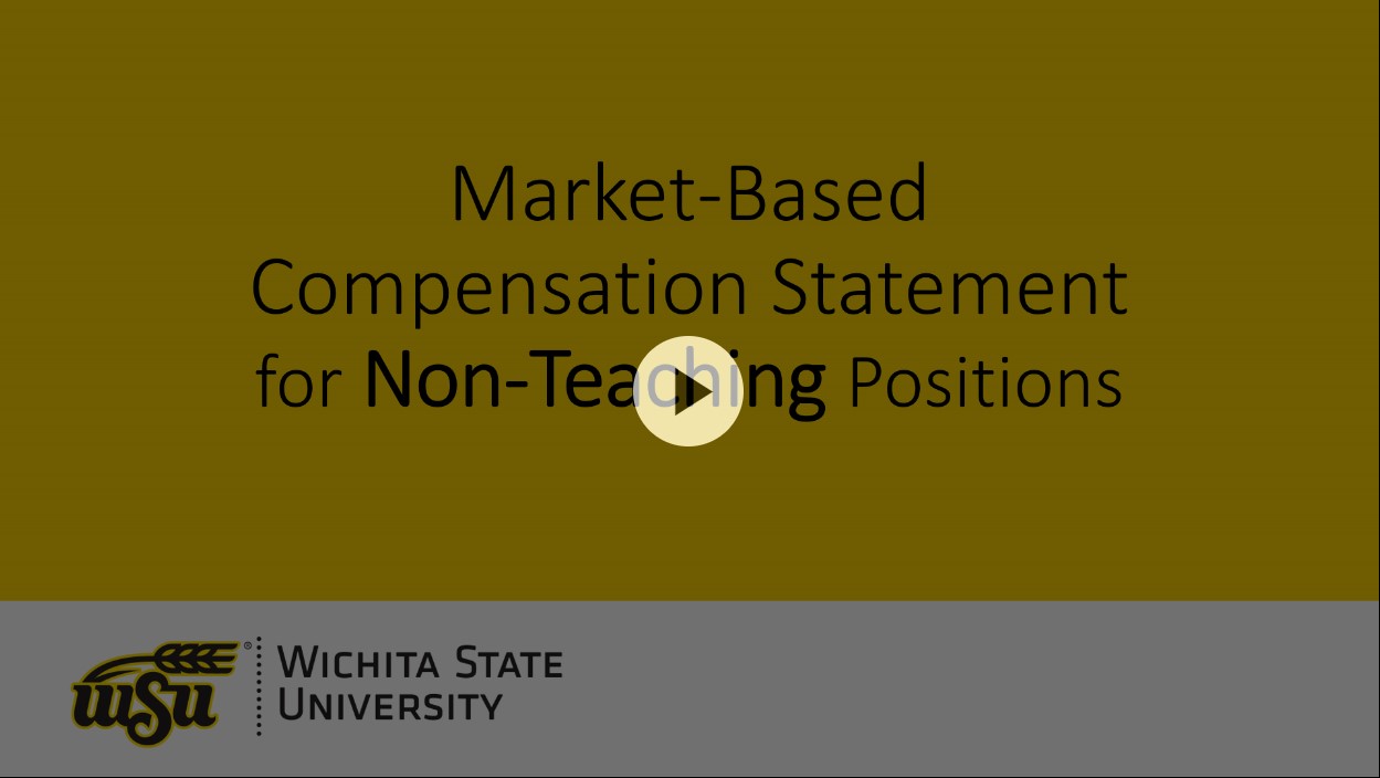 video still of Market-Based Compensation Statement for Non-Teaching Positions training module