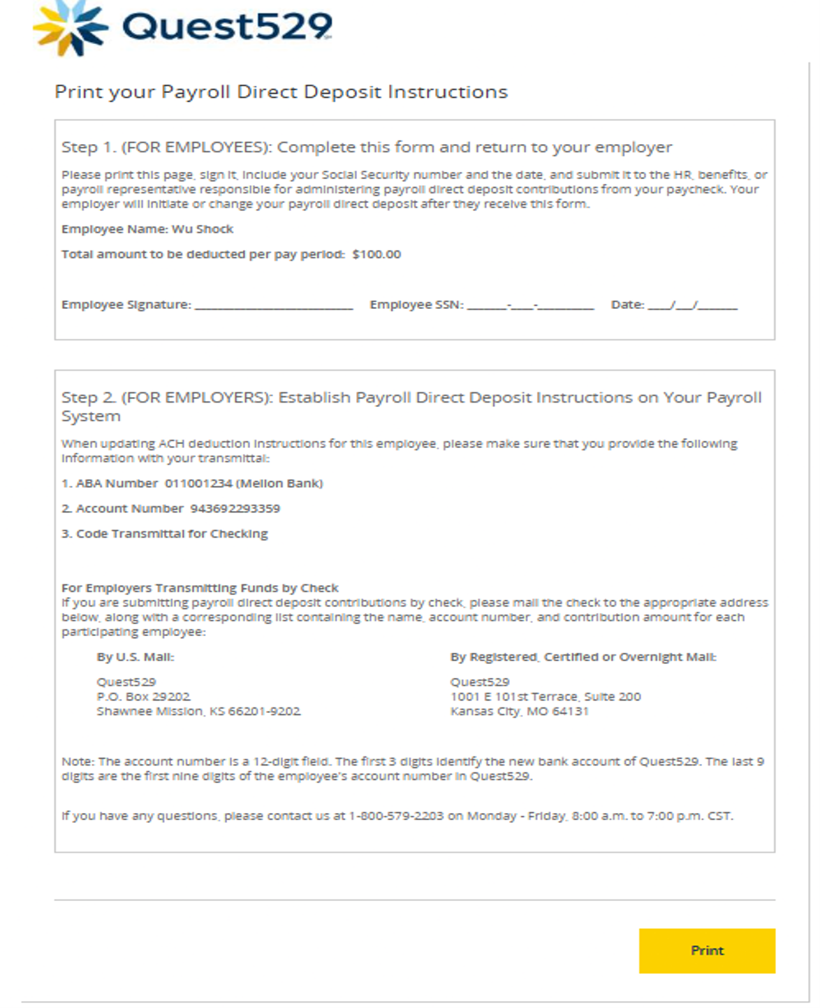 Payroll_form_showing_Step_2_direct_deposit_details_Step